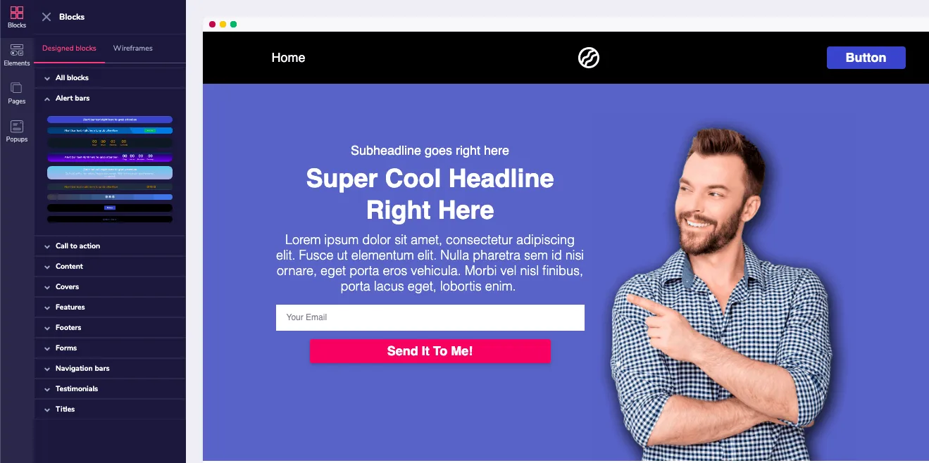 groovefunnels homepage 
