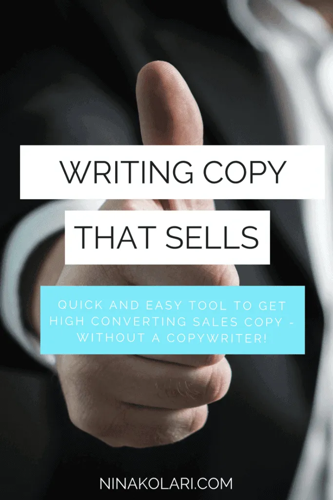 WRITING COPY THAT SELLS