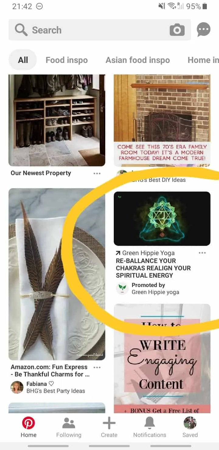 promoted pin example